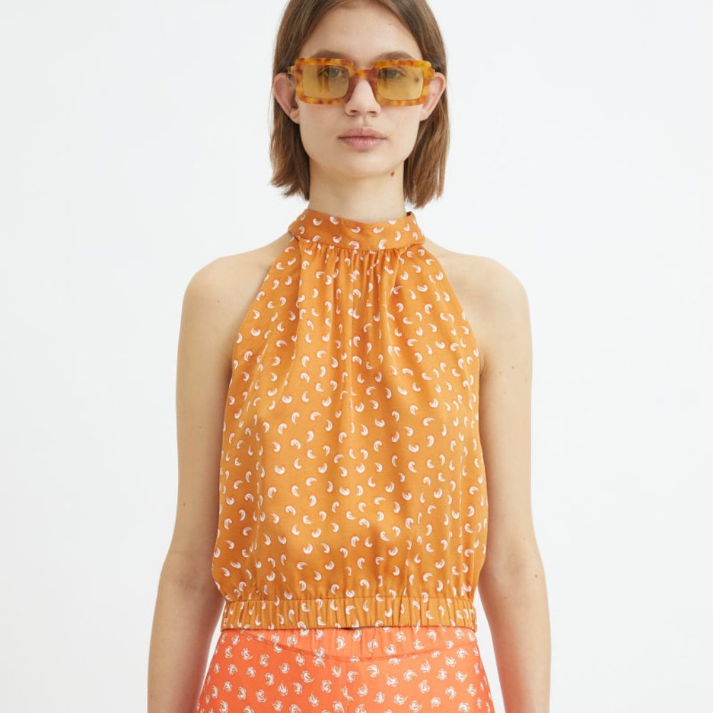 NWT Rodebjer Top Loulou Paisley